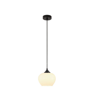 Artdelight Scandinavische Glazen 1-lichts Hanglamp Ø18,5cm Wit