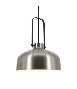 Artdelight Industriële 1-lichts Hanglamp Aluminium/Zwart