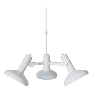 Artdelight 3-lichts Retro Hanglamp Wit