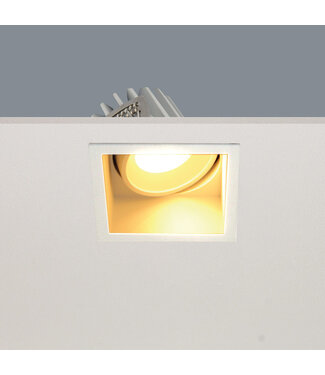 Artdelight Kantelbare LED Inbouwspot Vierkant Wit