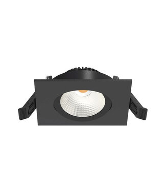 Artdelight Badkamer Inbouwspot Vierkant Zwart incl. LED