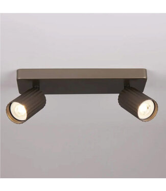 Lighting Collection Moderne Design Spot 2-lichts Brons
