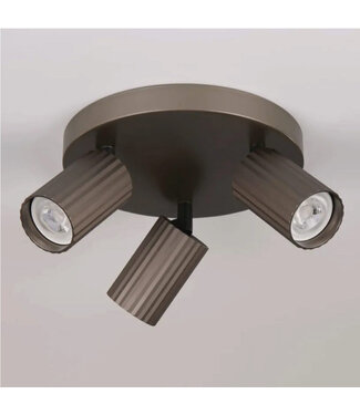 Lighting Collection Moderne Design Spot 3-lichts Brons