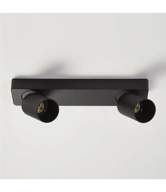 Lighting Collection Moderne 2-lichts Spot Zwart