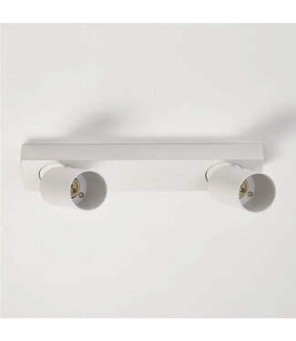 Lighting Collection Moderne 2-lichts Spot Wit