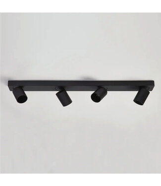 Lighting Collection Moderne 4-lichts Spot Zwart