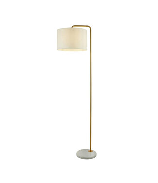 Searchlight Klassieke Vloerlamp met E27 fitting Goud/Wit