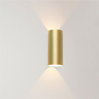 Artdelight Ronde LED Wandlamp Goud | Artdelight Brody 2
