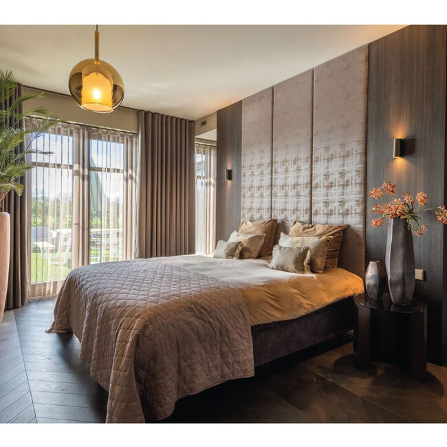 Ronde LED Wandlamp Donker Brons | Artdelight Brody 2