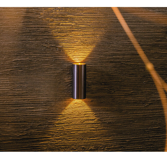 Ronde LED Wandlamp Donker Brons | Artdelight Brody 2