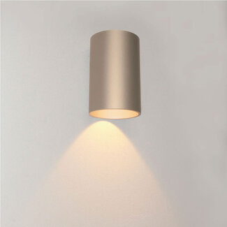 Artdelight Ronde LED Wandlamp 1-lichts Champagne | Artdelight Brody 1