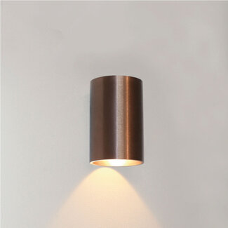 Artdelight Ronde LED Wandlamp 1-lichts Donker Brons | Artdelight Brody 1
