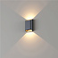 Moderne LED Wandlamp Zwart/Mat Goud | Artdelight Diaz Small