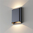 Moderne LED Wandlamp Dim to Warm Zwart | Artdelight Diaz Large