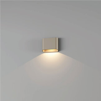 Artdelight Moderne LED Wandlamp 1-lichts Champagne | Artdelight Diaz 1L