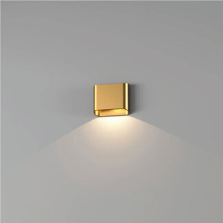 Artdelight Moderne LED Wandlamp 1-lichts Warm Goud | Artdelight Diaz 1L