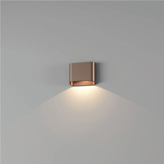 Artdelight Moderne LED Wandlamp 1-lichts Donker Brons | Artdelight Diaz 1L