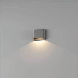 Artdelight Moderne LED Wandlamp 1-lichts Staal Grijs | Artdelight Diaz 1L