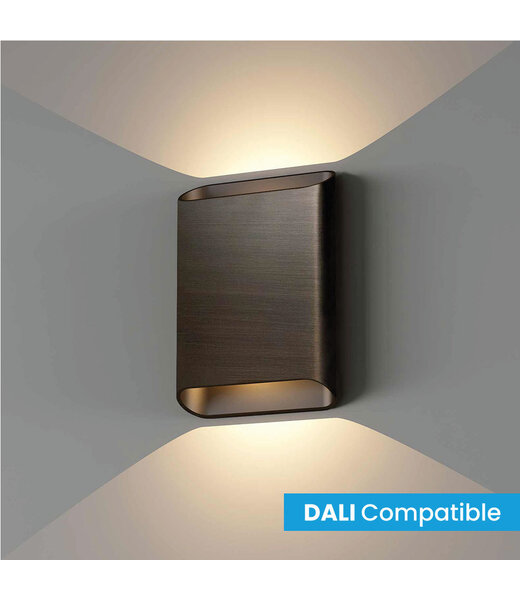 Artdelight Dali LED Wandlamp Dim to Warm Donker Antiek Brons | Artdelight Diaz Large