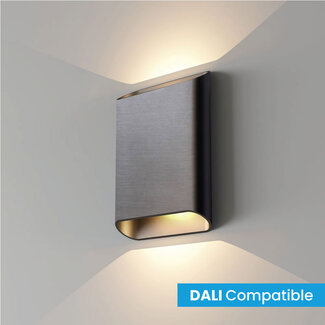 Artdelight Dali Moderne LED Wandlamp Staal Grijs | Artdelight Diaz Large