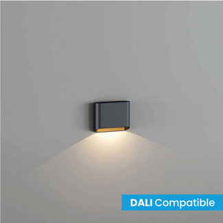 Artdelight Dali 1-lichts LED Wandlamp Zwart/Mat Goud | Artdelight Diaz 1L
