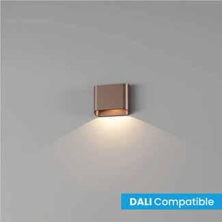 Artdelight Dali 1-lichts LED Wandlamp Donker Brons | Artdelight Diaz 1L