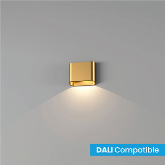 Artdelight Dali 1-lichts LED Wandlamp Warm Goud | Artdelight Diaz 1L