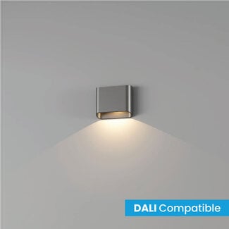 Artdelight Dali 1-lichts LED Wandlamp Staal Grijs | Artdelight Diaz 1L