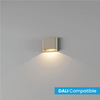 Artdelight Dali 1-lichts LED Wandlamp Champagne | Artdelight Diaz 1L