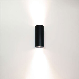 Artdelight Ronde Wandlamp 2-lichts Zwart | Artdelight Roulo 2L