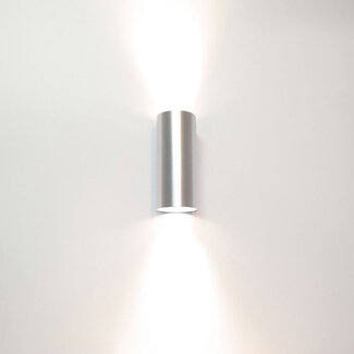 Artdelight Ronde Wandlamp 2-lichts Aluminium | Artdelight Roulo 2L