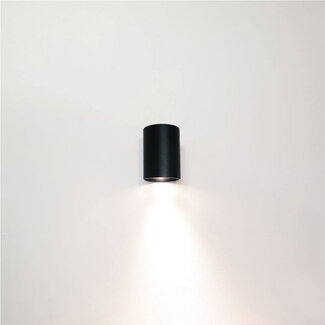 Artdelight Ronde Wandlamp 1-lichts Zwart | Artdelight Roulo 1L