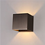 Industriële Kubus Wandlamp Gun Metal | Artdelight Gymm