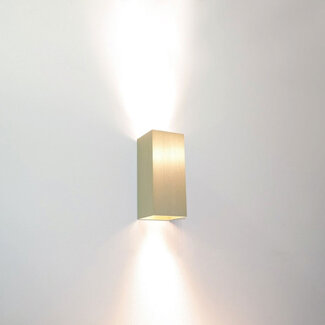 Artdelight Industriële Rechthoekige Wandlamp Goud | Artdelight Dante
