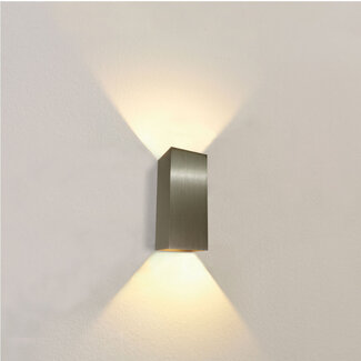 Artdelight Industriële Rechthoekige Wandlamp XL Gun Metal | Artdelight Dante