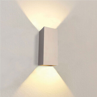 Artdelight Industriële Rechthoekige Wandlamp XL Champagne | Artdelight Dante