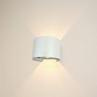 Artdelight Industriële Ronde Wandlamp Wit | Artdelight Gyro