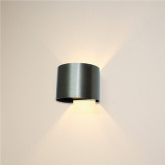 Artdelight Industriële Ronde Wandlamp Gun Metal | Artdelight Gyro