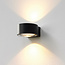 Moderne Ronde LED Wandlamp Antraciet | Artdelight Hudson