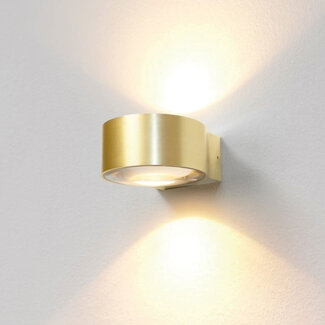 Artdelight Moderne Ronde LED Wandlamp Goud | Artdelight Hudson