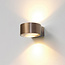 Moderne Ronde LED Wandlamp Donker Brons | Artdelight Hudson