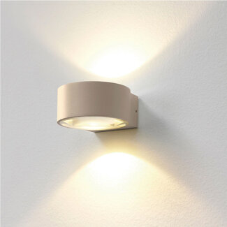 Artdelight Moderne Ronde LED Wandlamp Champagne | Artdelight Hudson