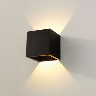 Artdelight Moderne Kubus LED Wandlamp Zwart | Artdelight Cube