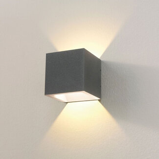 Artdelight Moderne Kubus LED Wandlamp Grafiet | Artdelight Cube