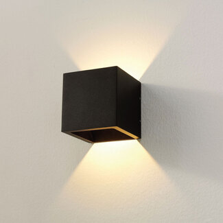 Artdelight Moderne Kubus LED Wandlamp Zwart Dim to Warm | Artdelight Cube
