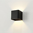 Design Kubus LED Wandlamp Zwart | Artdelight Fulda