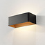 Design LED Wandlamp Zwart/Koper | Artdelight Mainz