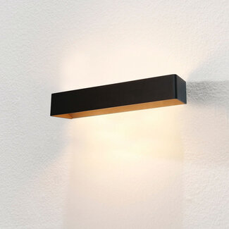 Artdelight Design LED Wandlamp XL Zwart/Koper | Artdelight Mainz