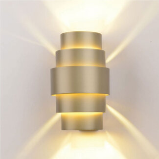 Artdelight Industriële Design Wandlamp Champagne | Artdelight Rolls