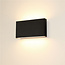 Industriële LED Wandlamp Zwart | Artdelight Box 2L